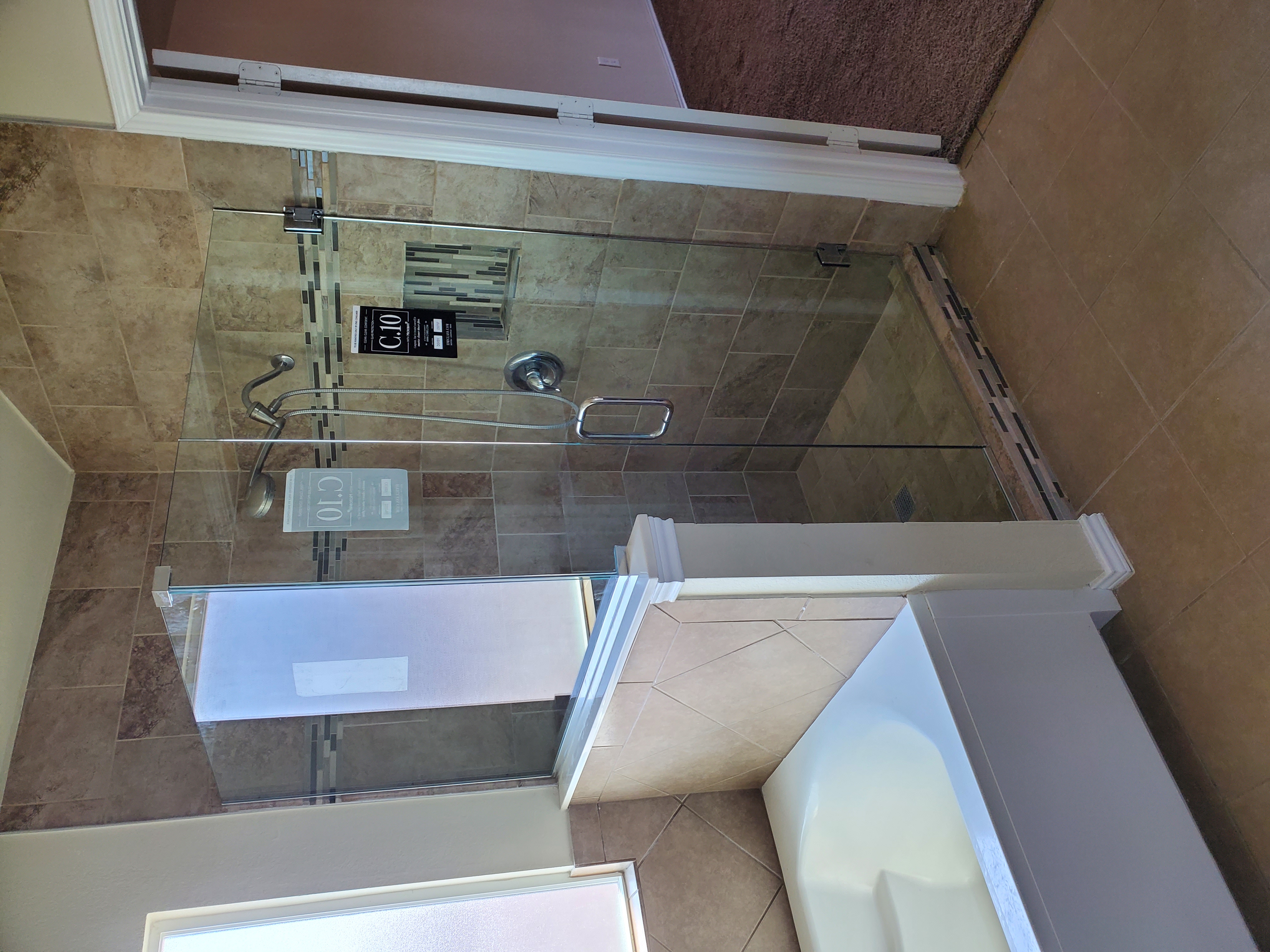 Custom shower enclosure installation in Killeen TX